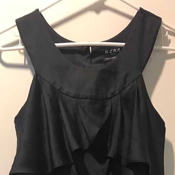 BCBG Paris Black Silk Dress - Picture 2 of 5